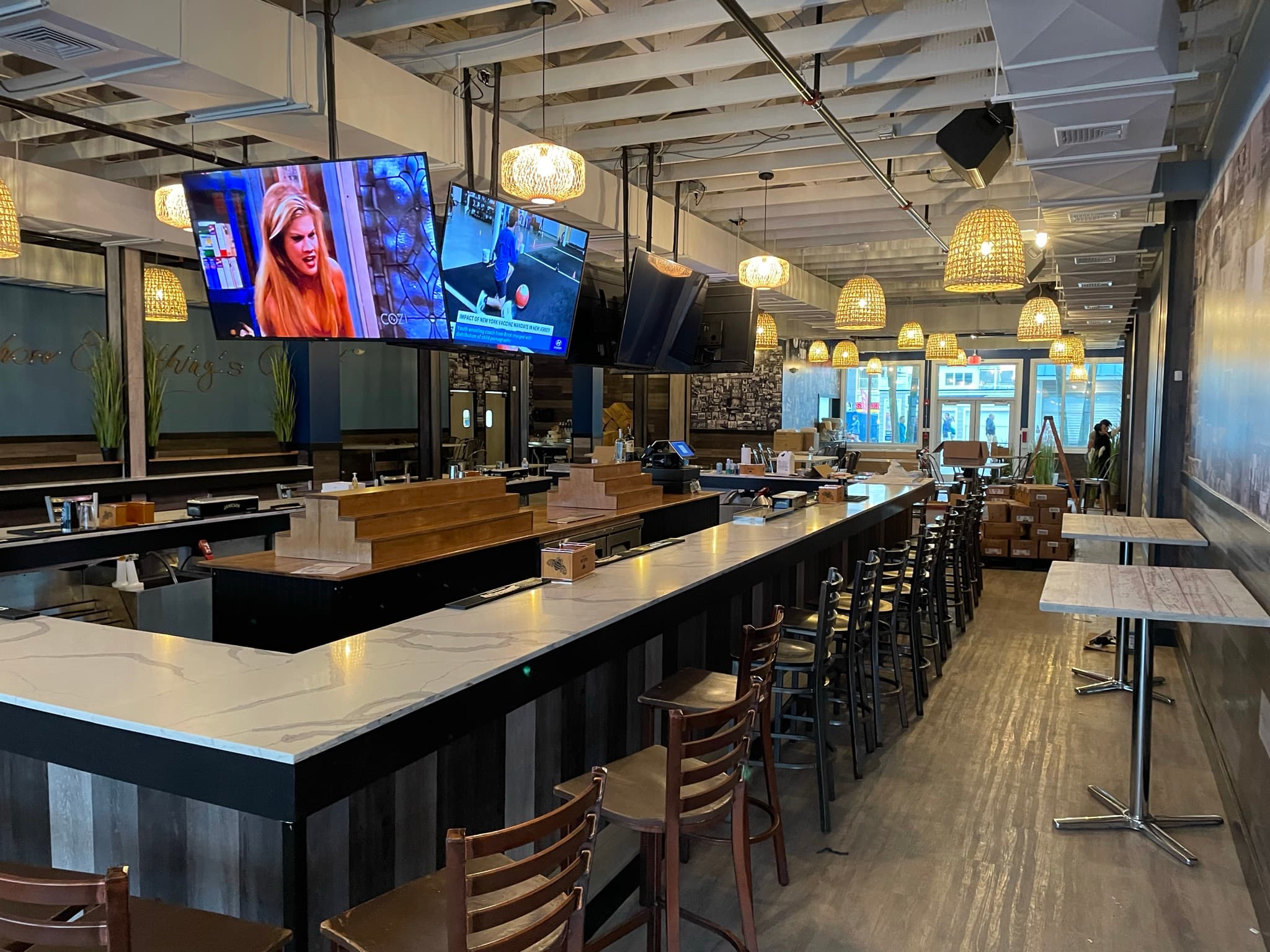 Ocean View Restaurant: The finished dining room
