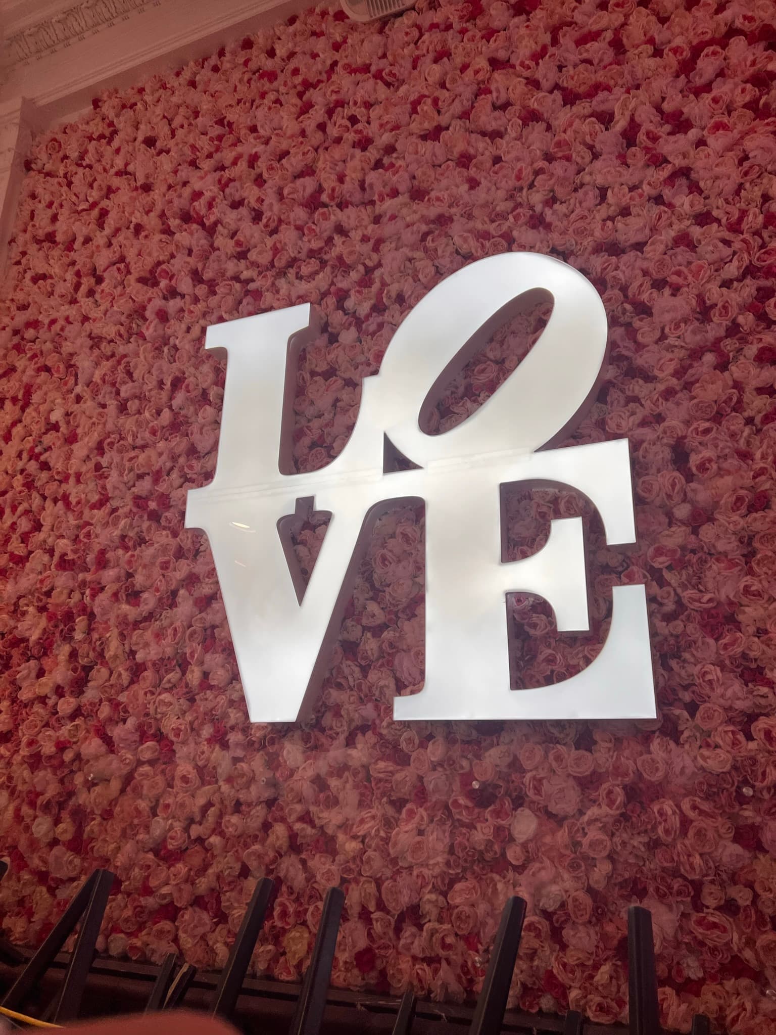 Sugar Factory: The LOVE sculpture installation