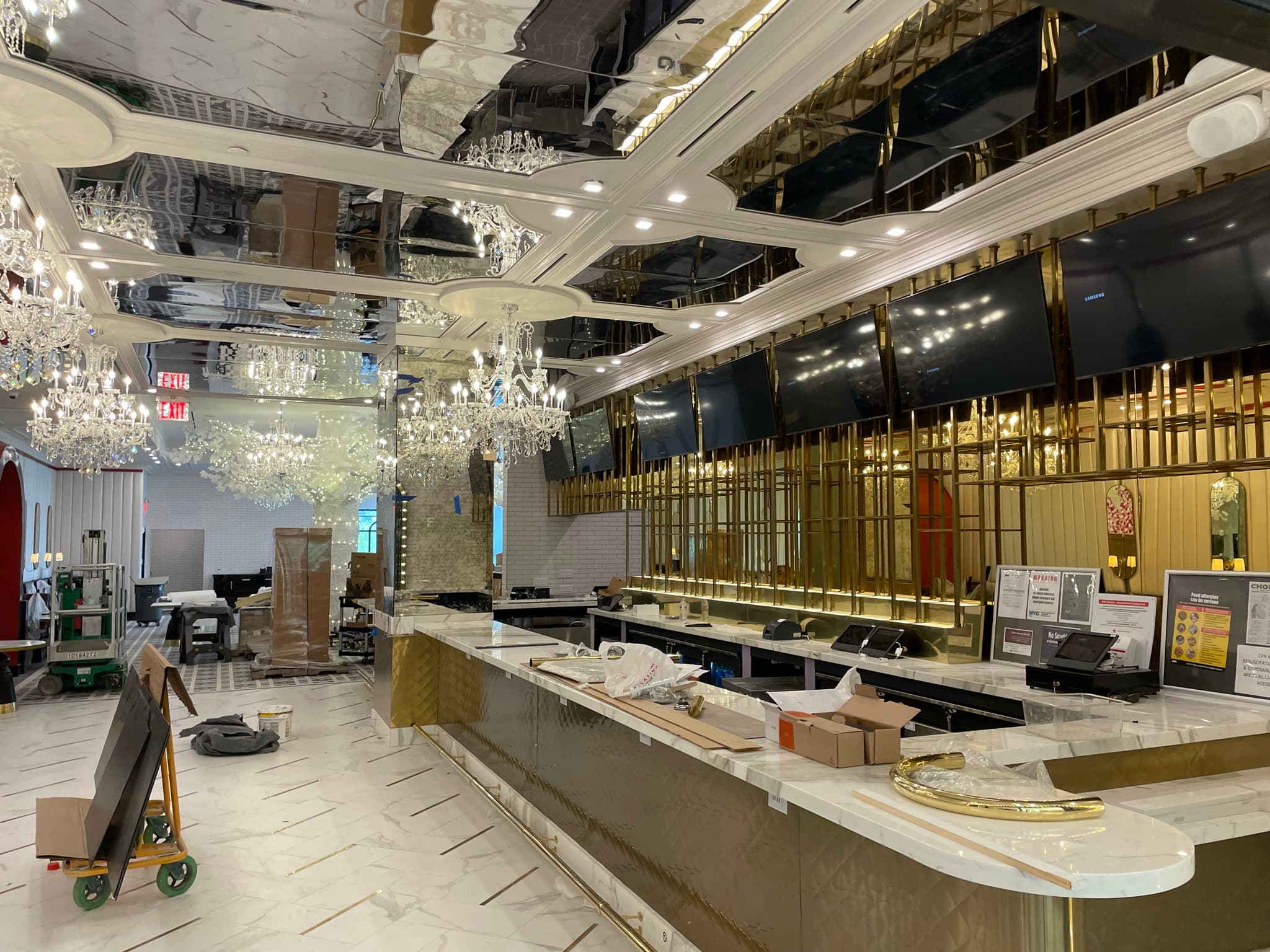 Sugar Factory: Finished interior seating area
